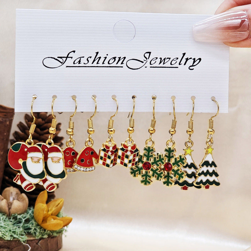 Wholesale Alloy Snowman  Gift Earrings